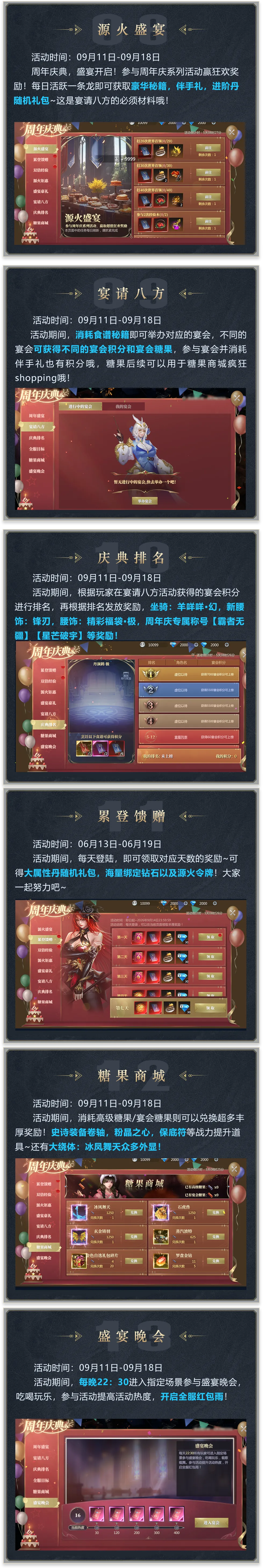 神火大陆周年盛宴活动